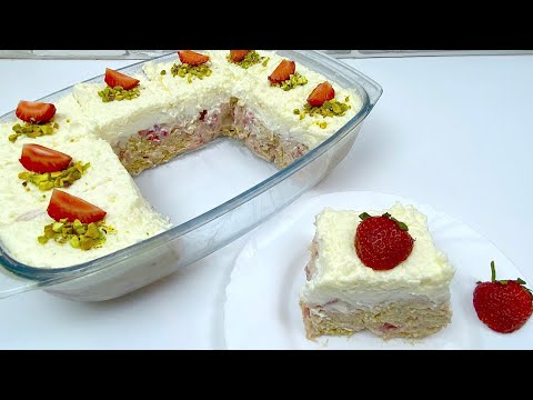 The fastest cake in the world: the yogurt and strawberry cake, incredibly delicious!