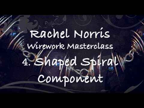 Making an S shaped wirework spiral. Beginner's video number 4