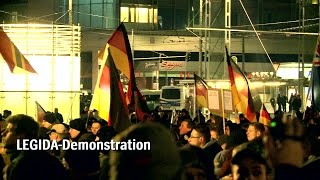 Legida-Demonstranten und die Presse: "Sie bringen staatsgelenkte Nachr