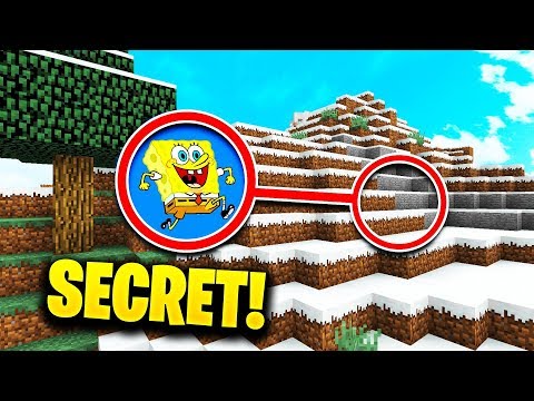Minecraft PE : WE FOUND SPONGEBOB'S SCARY **SECRET** BASE!