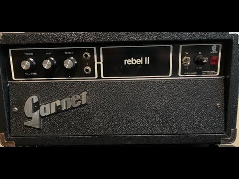 1972 Garnet Rebel II Black Canadian Hand-wired Electric Guitar Amplifier image 7