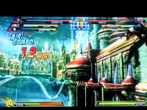 MVC3 Online Match 46 sylintasassyn (Wesker/Dante/Dorm) vs Aldizi (Spiderman/Haggar/Hsien) XBL