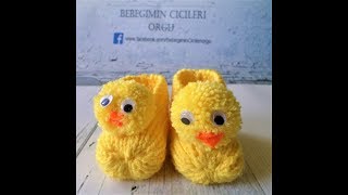 Civcivli Patik- Bebek Patiği Yapımı Detaylı Anlatımlı