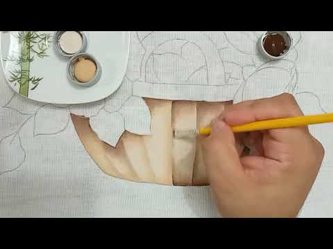 Cesta com Rosas Pintura em Tecido - Aula 307 - Bruno Silva - Parte 1