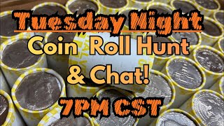 🔴 11/4/25 Tuesday Night Coin Roll Hunt & Chat! We Love HALVES ❤️