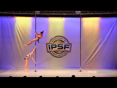 Novice Doubles Alba Parra & Alba Domingo of Spain - IPSF World Pole Sports Championships 2018