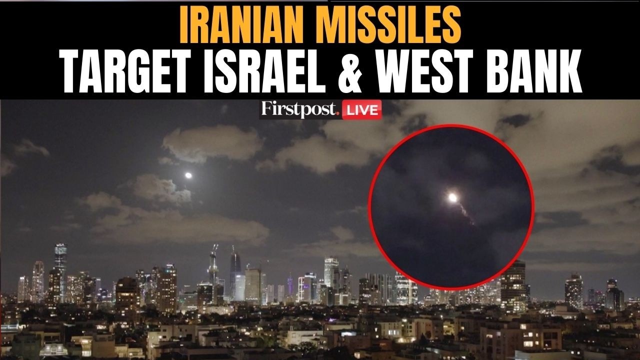 Israel Iran War LIVE: Barrage of Iranian Missiles Seen Flying Over Israel and West Bank | Firstpost