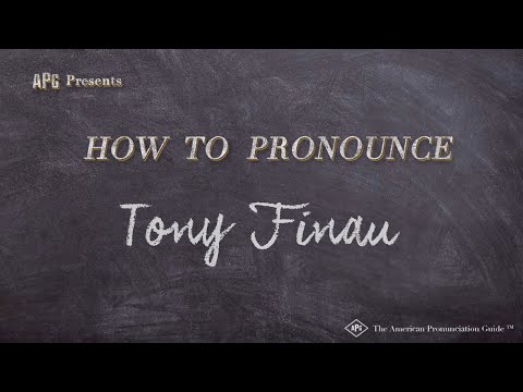 How to Pronounce Tony Finau (Real Life Examples!)