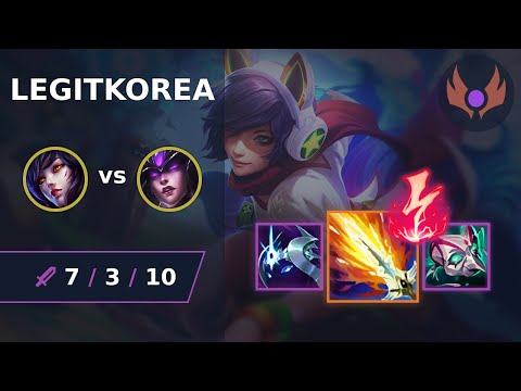 [ LegitKorea ] Ahri MID vs Syndra | NA MASTER | LOL Season 2024