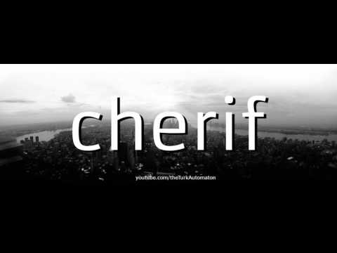 How to pronounce cherif in German