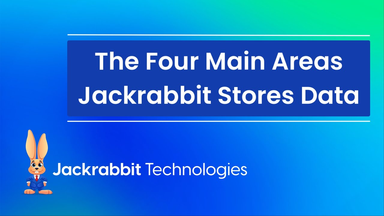 The Four Main Areas Jackrabbit Stores Data