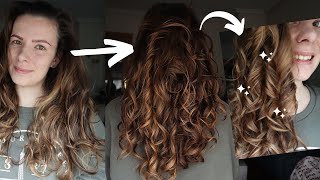 Curling my Hair PRE Curly Girl Method with the Babyliss Curl Secret // Chit chatty grwm video
