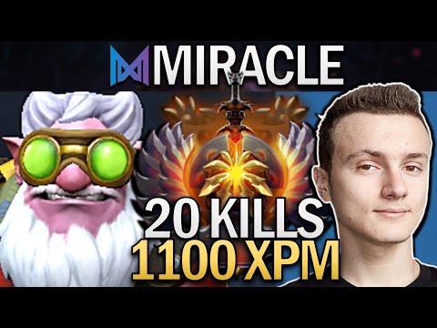 Sniper Dota 2 Gameplay Miracle with 20 Kills and 1100 XPM