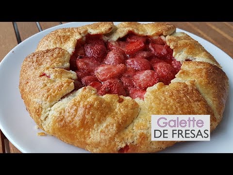 Galette o tarta de fresas - Receta fácil a mano