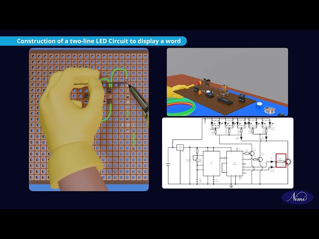Display a word on a two line LED