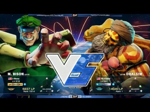SF5 @ UMGOnline #2 - J-Bone (M. Bison) vs TS Sabin (Dhalsim) [720p/60fps]