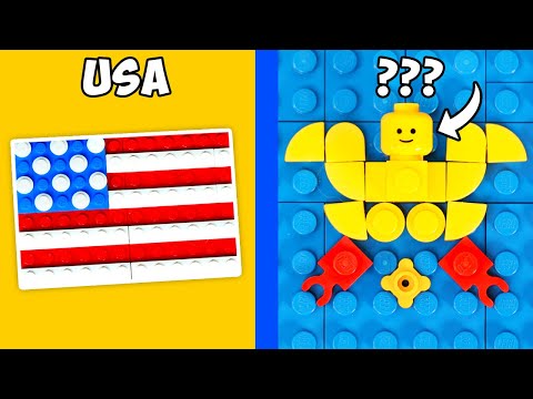 Flags of ALL Countries In LEGO - CHALLENGE