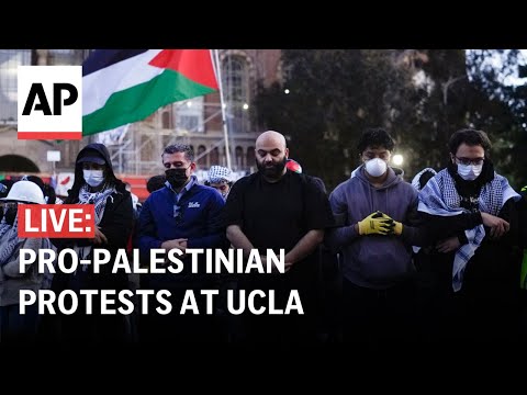 LIVE: Students at the UCLA campus in Los Angeles protest war in Gaza