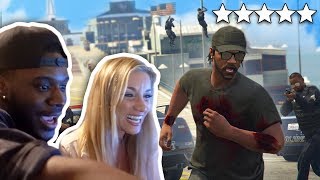 CAN SHE ESCAPE 5 STARS WANTED LEVEL?? | GTA 5 THUG LIFE #215