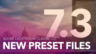 How Presets Work in Lightroom Classic CC 7.3