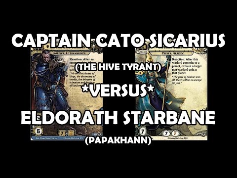Captain Cato Sicarius versus Eldorath Starbane - Warhammer 40,000: Conquest