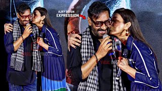 When Tabu KISS Ajay Devgn in Public and both started Laughing at Bholaa Teaser 2 Launch