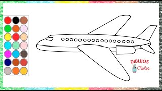 Cómo Dibujar Un Avión   How to Draw an Airplane ?️ Dibujos Para Niños? Dibujar