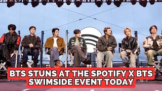 Download lagu BTS JUNGKOOK, V, JIMIN, JIN, RM, JHOPE & SUGA STUN Fans at SWIMSIDE Event in New York City 😱 mp3