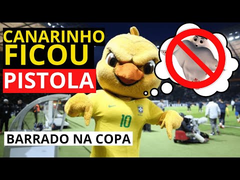 CANARINHO PISTOLA BARRADO NA COPA DO MUNDO 2022