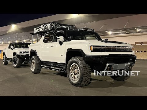 2024 GMC Hummer Edition 1 EV 4x4 Pickup Truck and Accessorized Off-Road Performance Electric Vehicle