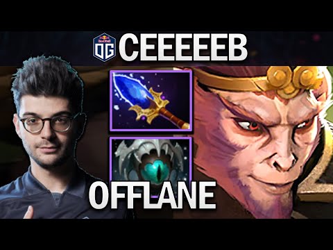 OG.CEB MONKEY KING OFFLANE WITH AGHANIMS - DOTA 2 7.28 GAMEPLAY