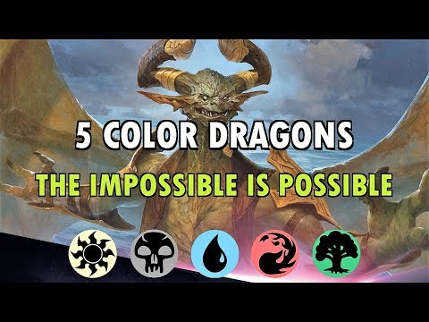 5 Color Dragon Deck Tech MTG Arena