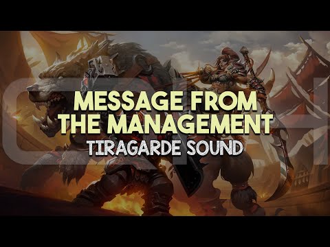 Message from the Management - Tiragarde Sound | WoW