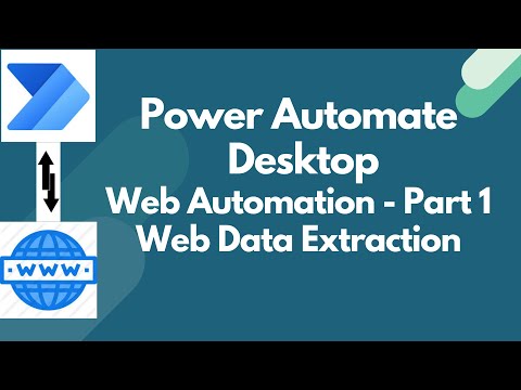 Power Automate Desktop Web Automation | Extract data from web page | Web Data Extraction | Part 1