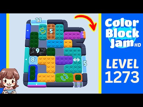 Color Block Jam Level 1273 Solution Walkthrough