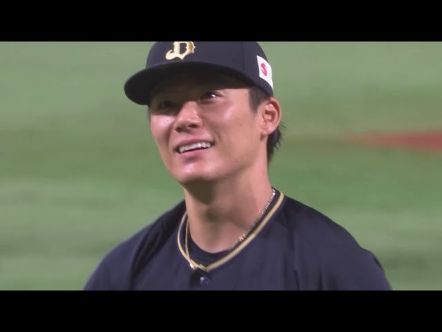 【8回裏】最後は三振で吠えた!! バファローズ・山本由伸 8回9奪三振1失点の力投を見せる!!  2023年7月15日 福岡ソフトバンクホークス 対 オリックス・バファローズ