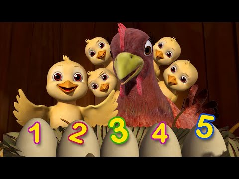 Aidu Cinna Kodipillalu - Learn Numbers | Telugu Rhymes for Children | Infobells