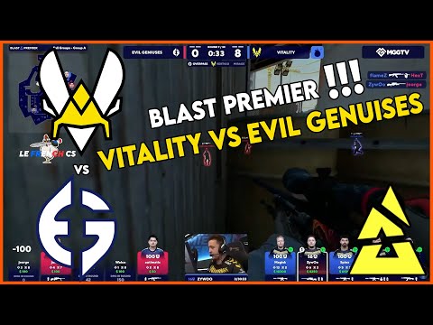 Vitality vs EVIL GENIUS - BLAST PREMIER FALL 2023 - MEILLEURS MOMENTS - CSGO FR