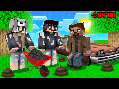 AİLECEK EVSİZ OLDUK FİLMİ 😱 - Minecraft