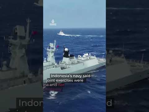 China and Indonesia’s joint naval drills anger Taiwan | AJ #shorts
