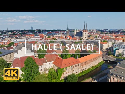 Halle ( Saale) , Germany ???????? | 4K Drone Footage (With Subtitles)
