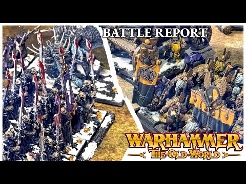 Dwarves vs Dark Elves - 2000 Point Warhammer The Old World Battle Report