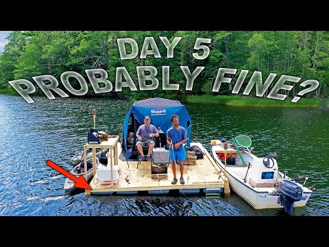 Home Depot Tote Float Sinking ? - Day 5.1 of 7 Day WaterWorld Survival Challenge