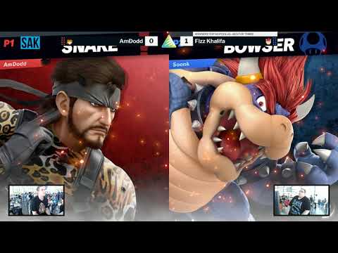 Ascension VII SSBU Top 64 WR1 - AmDodd (Snake) vs Fizz Khalifa (Bowser)