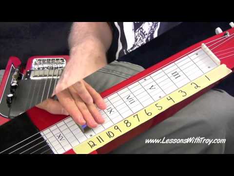 LAP STEEL LESSONS - [HD] - Lap Steel Basics Vol. #3 - SLOW BLUES - by Troy Brenningmeyer