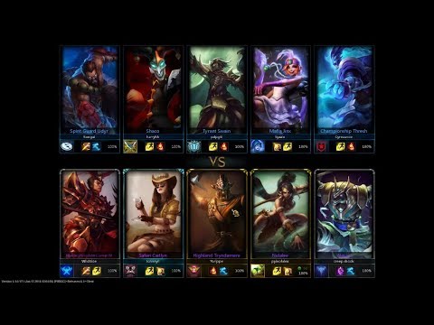 [s4] Game 18: Nidalee & Caitlyn vs Thresh & Jinx (L) highlight