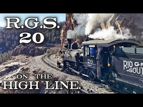 RGS 20 on the high line at the Durango & Silverton - Compilation