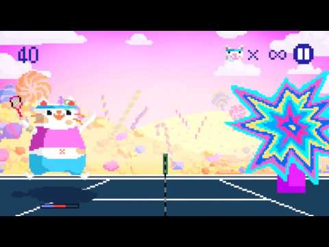 Candy Cat Tennis – 8-bit bash Video