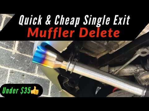 YouTube video about: How to do a muffler delete without welding?