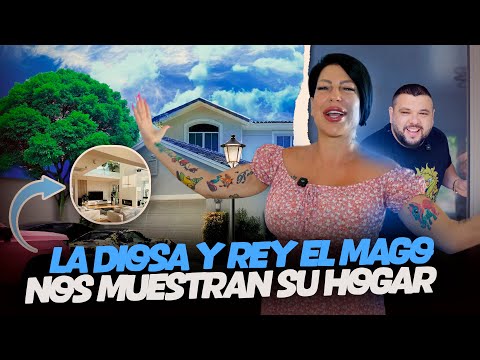 The Goddess and her husband, the Magician King, open the doors of their home in Miami.